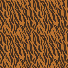 Red tiger seamless background pattern