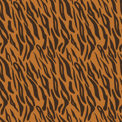 Red tiger seamless background pattern