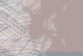 Light Pink, Green vector layout with circle shapes.