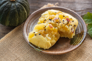 さつま芋の蒸しパン