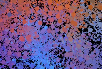 Dark Blue, Yellow vector pattern with random forms.