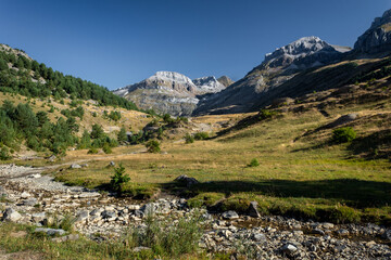 Typical landscape of the Spanish Pyrenees.