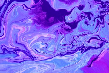 Fototapeta na wymiar Abstract lilac marble background. The lines and waves of acrylic paint create an interesting structure. Background for web design, fabric, design, laptop case.