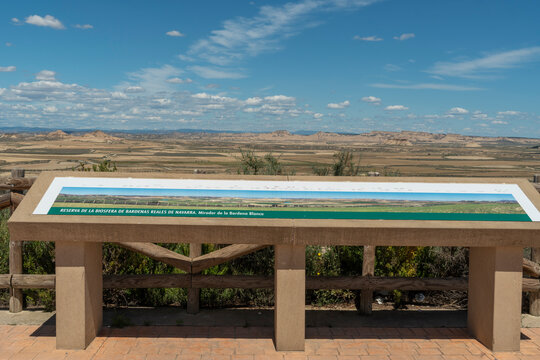 Bardenas Reales National Park  In Navarre Spain