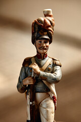 figurine en biscuit d'un soldat prussien, 