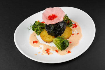 fish with vegetables