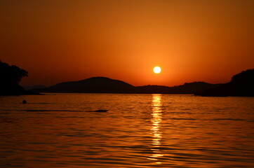 Zachód słońca Grecja