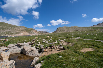 Fototapeta na wymiar Summit Lake area of the Mt. Evans Scenic Byway in Colorado