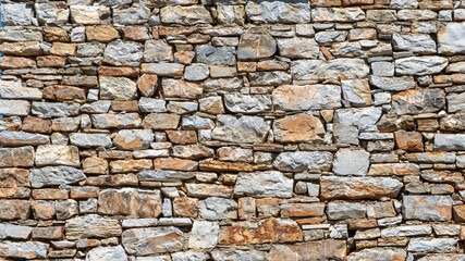 stone wall background, front view