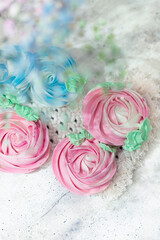 Handmade soap in the form of a rose. Great birthday present or other celebration. Spa organic soap.