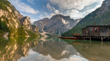 Lago di Braies Italy Dolomoites