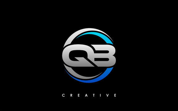 QB Letter Initial Logo Design Template Vector Illustration
