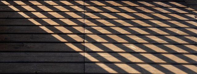 shaded wooden floor, top view