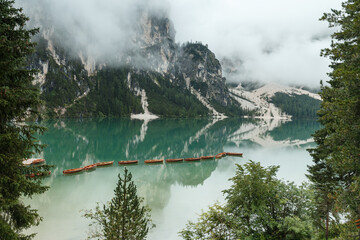 Lago di Braies Italy Dolomoites