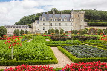 les jardins de Villandry, des jardines dans le style de la Renaissance  dans la vallée de la Loire en Touraine