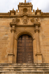 View of the cathedral of Guadix in the province of Granada in Spain 
