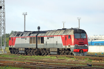 train at the railway station	