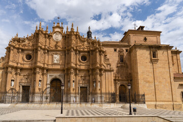 Obraz premium View of the cathedral of Guadix in the province of Granada in Spain 