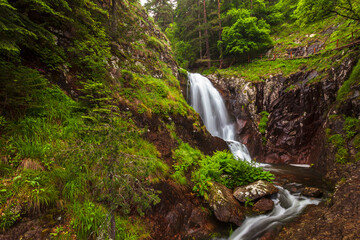 Fototapeta na wymiar Waterfalls Canyon - Amazing Waterfall in Rhodope Mountains