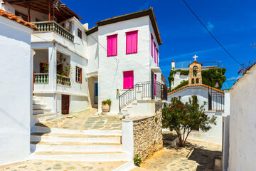 Fototapeta na wymiar Town of Skopelos - Skopelos Island