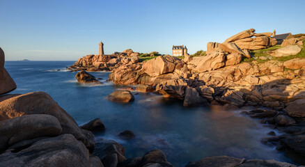 The Ploumanac'h lighthouse (officially the Mean Ruz lighthouse) is an active lighthouse in Côtes-d'Armor, France, located in Perros-Guirec.