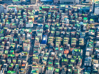 Beautiful architecture building in Seoul City