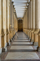 colonnade in the cathedral