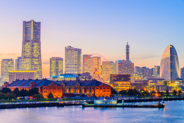Fototapeta na wymiar Image of Yokohama skyline city