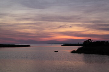 Colors of sky after sunset