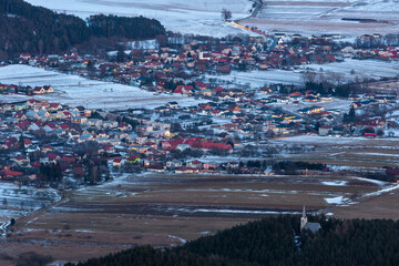 Klastor pod Znievomm and Slovany villages as seen from Zniev mountain.