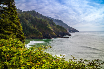 Heceta Head Lighthouse State Park Scenic Viewpoint in Florence, Oregon