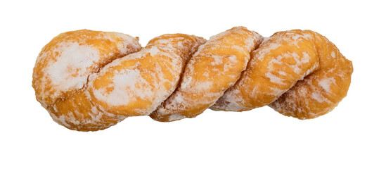 breakfast food donut isolated on white background.