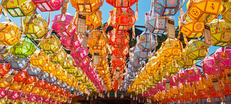 Lanterns in honour to Buddha's birthday at Naksansa Temple