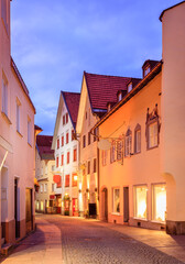 Fototapeta na wymiar Street in Fussen, Germany