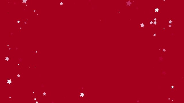 Twinkle stars on red background