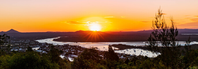 Sunset over Noosa, Queensland, Australia