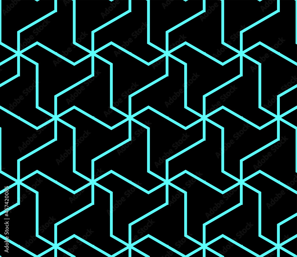 Aufkleber high tech seamless vector texture. circuit board pattern in modern technology colors