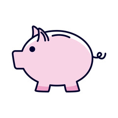 Money piggy icon