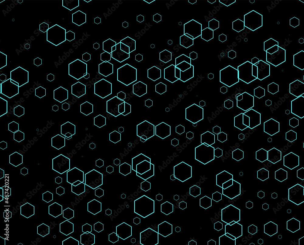 Poster high tech seamless vector texture. circuit board pattern in modern technology colors