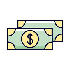 Money bills icon