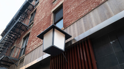 Fototapeta premium Sign mockup in New York City, Manhattan