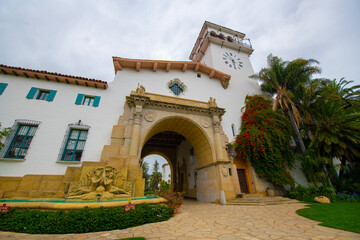 Santa Barbara County Courthouse is a Spanish Colonial Revival style building and completed in 1929....