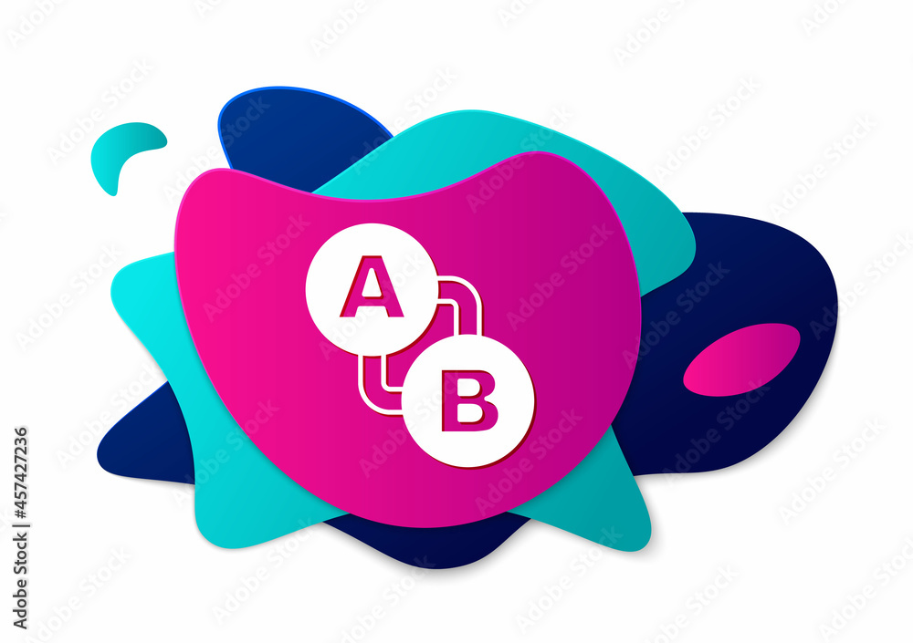 Poster color route location icon isolated on white background. map pointer sign. concept of path or road. g