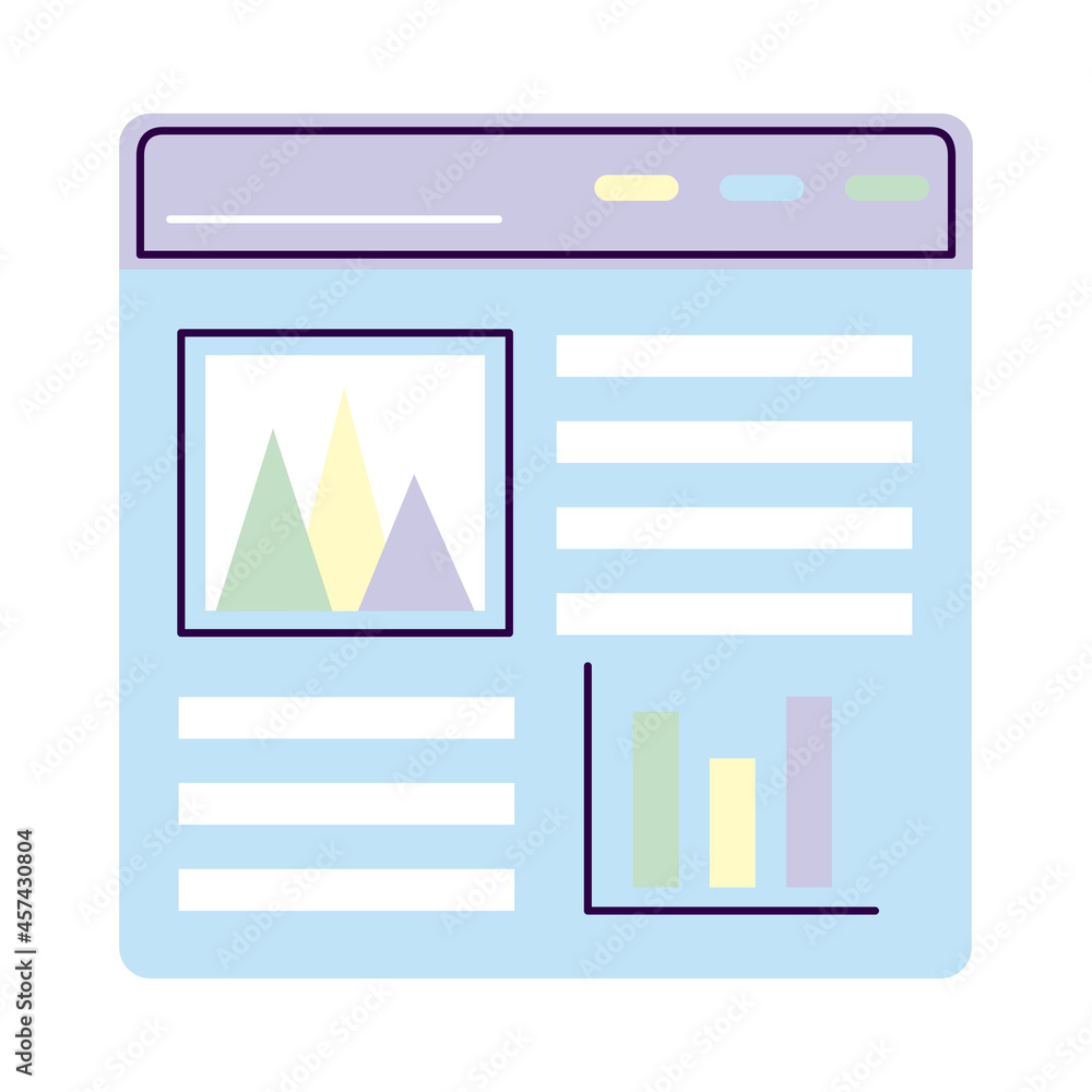 Poster charts and data in website
