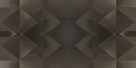 Obraz premium dark geometric, abstract background, black paper design, modern wallpaper, wall art, texture, with gradient, you can use for ad, product and card, business presentation, space for text