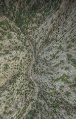 mountain gorge in Turkey in the Kemer region