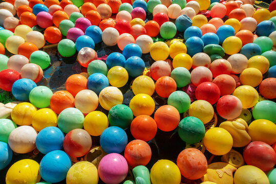 Full Frame Shot Of Multi Colored Balls