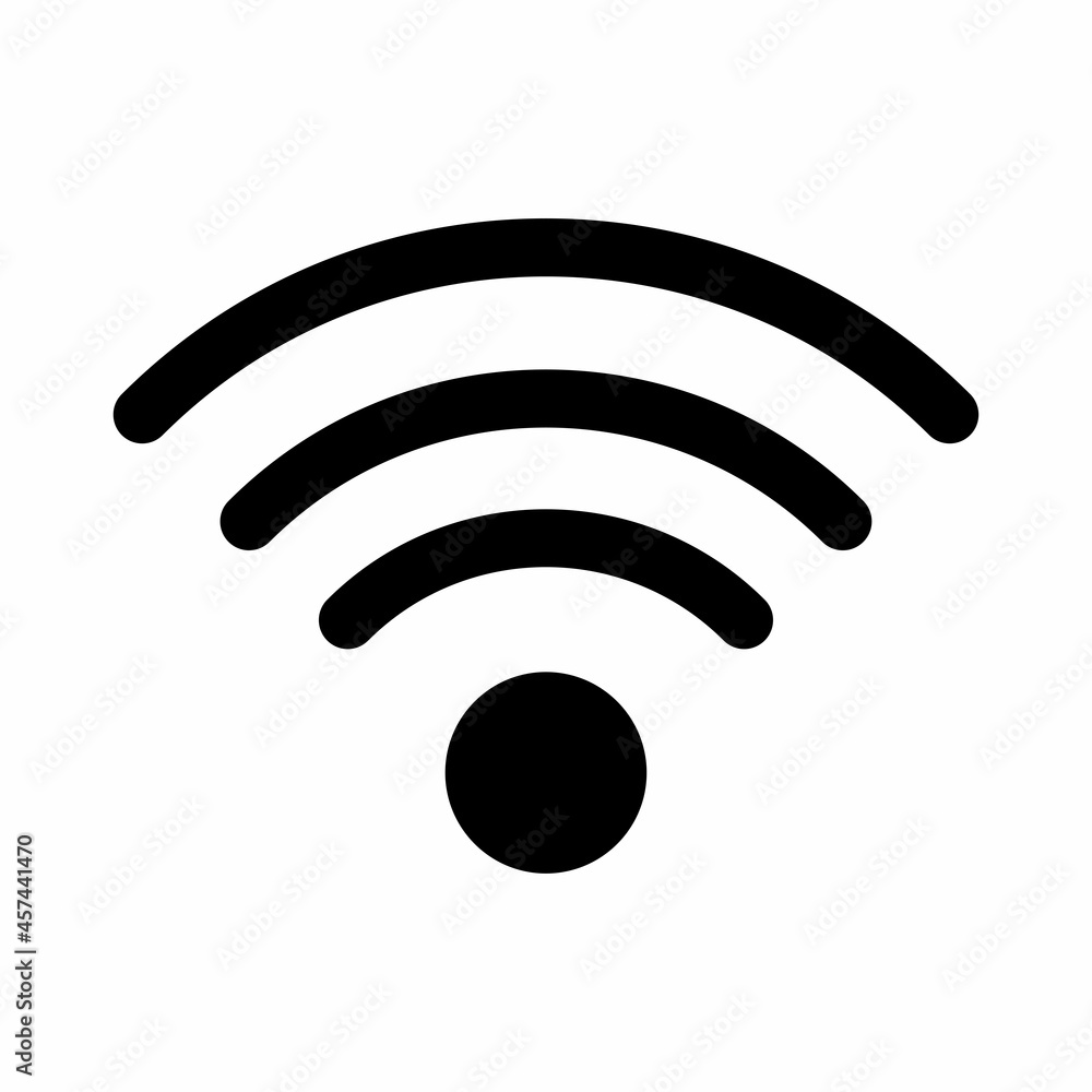 Poster wi-fi connect. internet signal. web flat icon. digital technology background. wave logo. vector illu