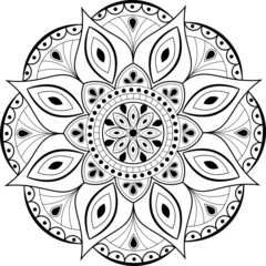 Vector drawing of a mandala.