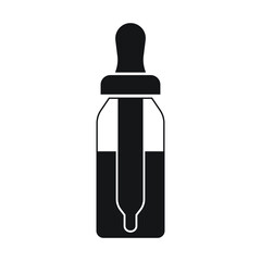 Tincture and dropper icon design isolated on white background
